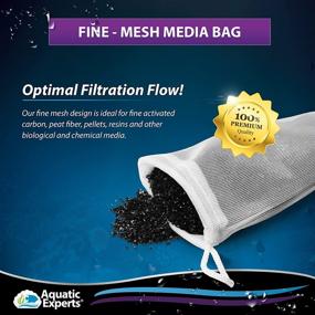 img 3 attached to Optimal Bulk Aquarium Filtration with Aquatic Experts' Drawstring Bags - Designed Custom Chemical Media Filter Bag for Fine Mesh Filter Media Pouches