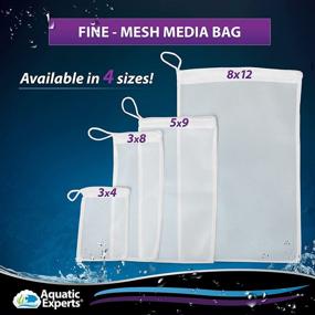 img 1 attached to Optimal Bulk Aquarium Filtration with Aquatic Experts' Drawstring Bags - Designed Custom Chemical Media Filter Bag for Fine Mesh Filter Media Pouches