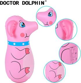 img 1 attached to 🐬 Inflatable Punching Tumbler - Doctor Dolphin