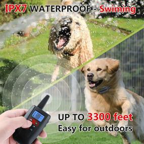 img 2 attached to 🐶 Paipaitek Dog Training Collar: 3300ft Range, No Shock, Waterproof, Sound and Vibration, Remote Control