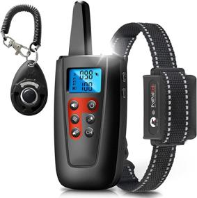 img 4 attached to 🐶 Paipaitek Dog Training Collar: 3300ft Range, No Shock, Waterproof, Sound and Vibration, Remote Control