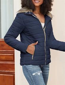 img 1 attached to LookbookStore Pockets Quilted Jacket Puffer