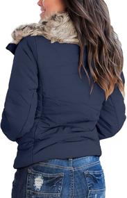 img 3 attached to LookbookStore Pockets Quilted Jacket Puffer