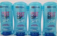 secret outlast protecting powder scent clear gel 🌸 antiperspirant & deodorant - women's 4 pack, 2.6 ounce logo