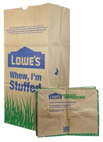 img 4 attached to Lowe's Heavy Duty Brown Paper Lawn and Refuse Bags, 30 Gallon (10 Count) - Ideal for Home and Garden Cleanup (LOWESLL)
