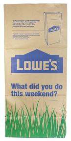 img 2 attached to Lowe's Heavy Duty Brown Paper Lawn and Refuse Bags, 30 Gallon (10 Count) - Ideal for Home and Garden Cleanup (LOWESLL)
