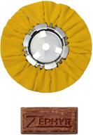 🛠️ zephyr awy58-8wb yellow 8" airway buffing wheel: 1 lb tripoli bar for heavy/medium cut - 1 pack logo