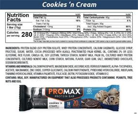 img 1 attached to 🍪 Promax Cookies 'n Cream: 20g High Protein, Natural Ingredients, Gluten Free - 12 Count