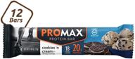 🍪 promax cookies 'n cream: 20g high protein, natural ingredients, gluten free - 12 count logo