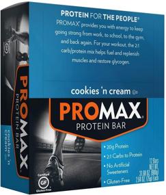 img 3 attached to 🍪 Promax Cookies 'n Cream: 20g High Protein, Natural Ingredients, Gluten Free - 12 Count