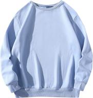 👚 verdusa women's long sleeve drop shoulder pullover sweatshirt with round neck logo