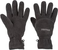 🧤 marmot fleece glove medium black - warm and stylish hand protection for cold weather logo