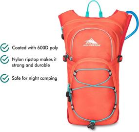 img 3 attached to High Sierra HydraHike 8L Hydration Backpack - Lightweight Running, Cycling, and Hiking Backpack for Men, Women & Kids - Redline/Crimson/Turquoise