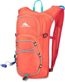 img 4 attached to High Sierra HydraHike 8L Hydration Backpack - Lightweight Running, Cycling, and Hiking Backpack for Men, Women & Kids - Redline/Crimson/Turquoise