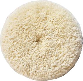 img 4 attached to 🧤 Sisha Wool Polishing Pad: 6" Buffing Pad for Compound, Cutting & Polishing with Natural Wool - Thick and Aggressive