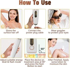 img 2 attached to 💁 IPL Hair Removal for Women - Painless and Permanent Solution for Whole Body and Facial Laser Hair Removal (999,999 Flashes)