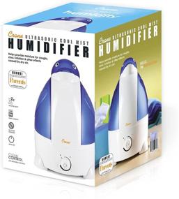 img 1 attached to 🐧 Crane Adorables Filter-Free Ultrasonic Cool Mist Humidifier - 1 Gallon, 500 sq ft Coverage, Whisper-Quiet - Ideal for Plants, Home, Bedroom, Baby Nursery, Office - Penguin Design, Model EE-0865