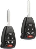 key fits 2004 2005 2006 2007 dodge caravan and grand caravan/chrysler town country fob keyless entry remote (m3n5wy72xx) logo