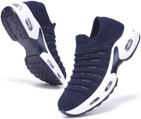 img 4 attached to PromArder Breathable Comfortable Platform Sneakers Women's Shoes and Athletic