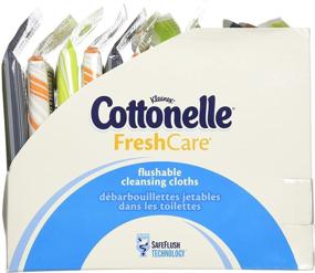 img 2 attached to 🧻 Влажные салфетки Cottonelle Fresh Care: путевой набор, 12 пачек по 10 салфеток каждая (всего 120 салфеток) - компактное и удобное средство гигиены в пути