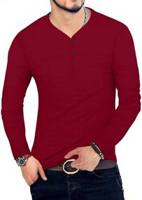 img 2 attached to 👕 Men's Casual Henley Fashion T-Shirt - MLANM Clothing