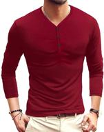 👕 men's casual henley fashion t-shirt - mlanm clothing logo