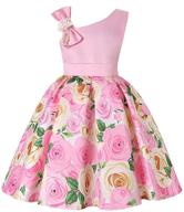 🌸 stylish and elegant flower girl dress for girls 3-10 years - kissourbaby formal pageant ruffles tutu dress logo