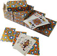 🌈 luxurome round rainbow unique designs playing cards - set of 10 decks, ideal for party and game poker - kids & adults table games логотип