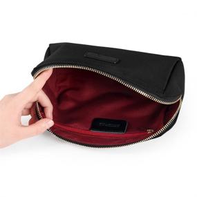 img 2 attached to CHICECO Handy Cosmetic Pouch Clutch Makeup Bag - Black/1260D: Stylish and Functional Travel Organizer for Your Beauty Essentials