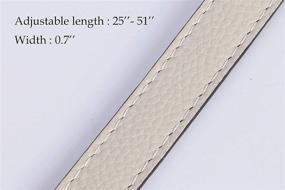 img 1 attached to 👜 Регулируемый кожаный плечевой ремень для женских сумок и кошельков от VanEnjoy