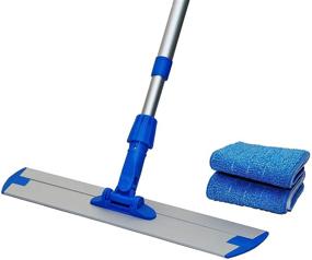 img 4 attached to 🧹 Mr. Towels Microfiber Floor Mop: 360 Rotating, Adjustable Handle, 2 Reusable Pads - The Perfect Tile, Laminate, Hardwood Floor Cleaner!