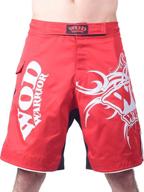 wod warrior shorts 3 0 red logo