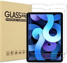 img 4 attached to 📱 Pokanic iPad Pro 11"/iPad Air 4 10.9" Screen Protector - HD Tempered Glass Films (2-Pack)