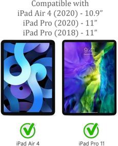 img 3 attached to 📱 Pokanic iPad Pro 11"/iPad Air 4 10.9" Screen Protector - HD Tempered Glass Films (2-Pack)