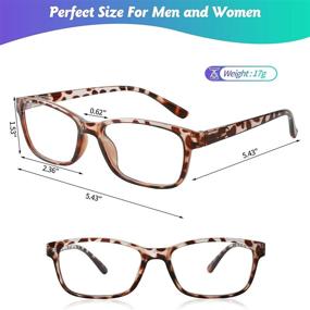 img 1 attached to 👓 YUMUYAN 6-Pack Blue Light Blocking Reading Glasses for Women Men | Lightweight Anti Eyestrain/Glare Computer Readers with Spring Hinge (1.5)