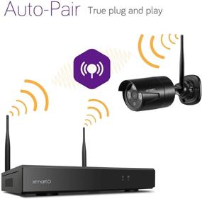 img 3 attached to Enhance your Security with xmartO 8CH 1080p HD Outdoor Wireless Camera 📷 System - Includes 8pcs 1080p HD Cameras, 2TB HDD, and Built-in WiFi Router