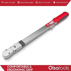 img 1 attached to 🔧 Olsa Tools Split Beam Torque Wrench - 1/2 inch Drive, Accurate Range of 50-250 ft-lbs, Professional Grade + Certified