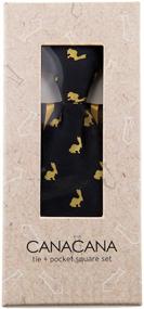 img 1 attached to Canacana Rabbit Microfiber Pre Tied Stripes Boys' Accessories for Neckties