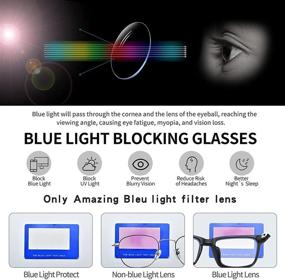 img 2 attached to 👓 Top-rated Blue Light-Blocking Glasses for Kids (Ages 4-15) - Reduces Eyestrain