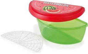 img 2 attached to 🍉 Snips Watermelon Saver 3L: Keep Your Watermelon Fresh with this 9.25" x 4.33" Red/Green Container