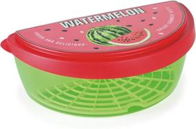 img 4 attached to 🍉 Snips Watermelon Saver 3L: Keep Your Watermelon Fresh with this 9.25" x 4.33" Red/Green Container