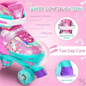 img 3 attached to Wheelkids Adjustable Rollerskates Toddlers Beginners
