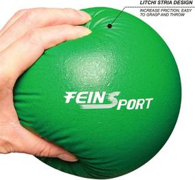 img 2 attached to FeinSport Soft Foam Dodgeball Set for Indoor/Outdoor Playground Games, Kids & Adults - 6 Pack with Mesh Storage Bag