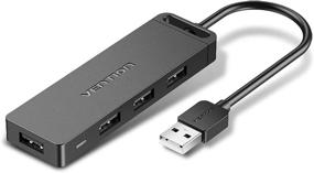 img 4 attached to 🔌 VENTION 4-Port USB 2.0 Hub with Charging Port for MacBook Pro, iMac, Surface Pro and More - Compact Design
