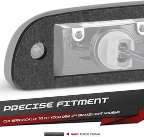 img 1 attached to 🚘 Enhanced 4mm Thickness Seal Replacement Foam - VIPMOTOZ Third Brake Light Stop Lamp Gasket for 2005-2019 Nissan Frontier & 2004-2015 Nissan Titan Pickup Truck, Equipped with Double Side Ultra Strong Adhesive