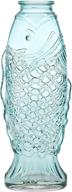 studio silversmiths blue fish-shaped vase: unique flower holder & stunning centerpiece logo