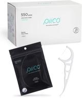 piico dental floss picks - dual line flossers for adults, unflavored disposable floss picks for teeth, durable and stylish floss sticks for the whole family - 550 count home combo classic + freebies - enhancing oral health logo