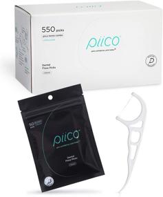 img 4 attached to Piico Dental Floss Picks - Dual Line Flossers for Adults, Unflavored Disposable Floss Picks for Teeth, Durable and Stylish Floss Sticks for The Whole Family - 550 Count Home Combo Classic + Freebies - Enhancing Oral Health