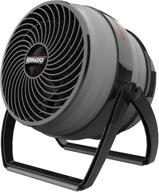 vornado expand4: compact air circulator travel fan with collapsible body - powerful multi-directional airflow, built-in carry handle, cord storage - black логотип