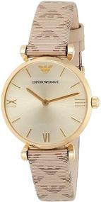 img 4 attached to Emporio Armani Womens Stainless Leather